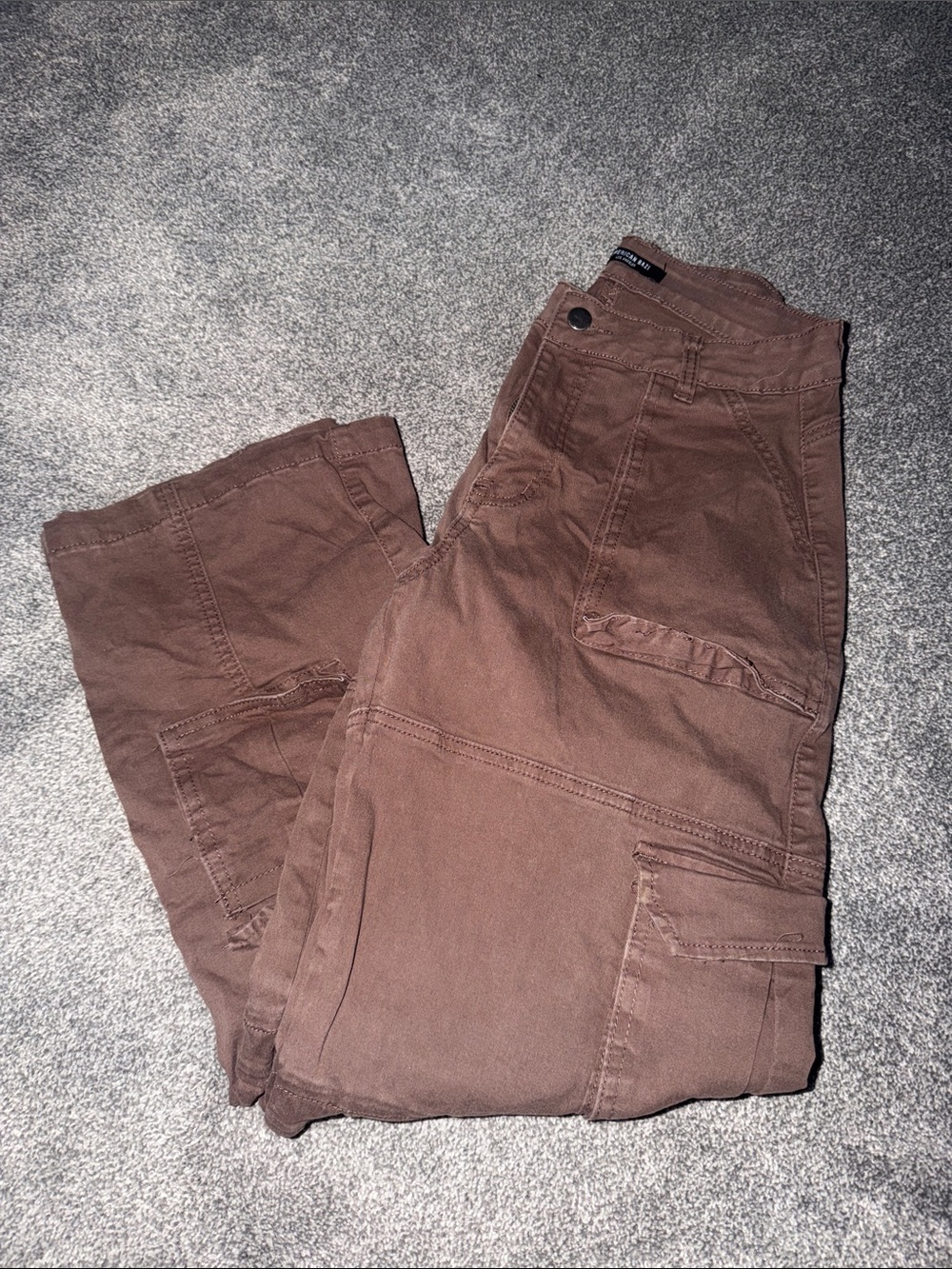American Bazi Men's Brown Utility Cargo Pants